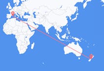 出发地 新西兰出发地 基督城目的地 西班牙Mahon的航班
