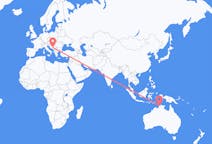 Flyreiser fra Darwin, Australia, til Sarajevo, Australia