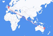 Flyreiser fra Coffs Harbor, Australia til Paris, Frankrike