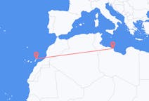 Flyg från Misurata, Libyen till Lanzarote, Spanien