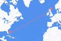 Flyg från Marsh Harbor, Bahamas till Aberdeen, Skottland