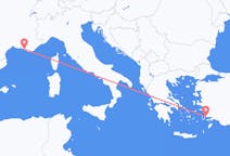Flyreiser fra Bodrum, Tyrkia til Marseille, Frankrike