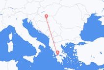 ギリシャのパトラスから、クロアチアのオシエクまでのフライト