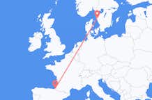 Flights from Biarritz to Gothenburg