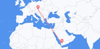 Flyrejser fra Yemen til Østrig