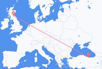 Flights from Giresun in Turkey to Edinburgh in Scotland