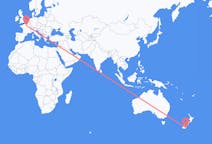 Flyreiser fra Dunedin, New Zealand til Paris, Frankrike