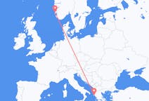 出发地 挪威出发地 海宁格松目的地 希腊克基拉市的航班