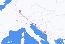 Flyreiser fra Tivat, Montenegro til Strasbourg, Frankrike