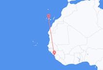 Flyg från Conakry till Teneriffa