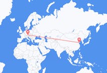 Flights from from Qingdao to Salzburg