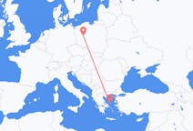 Fly fra Poznań til Skiros