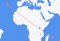 Flyrejser fra Mauritius til São Jorge