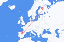 Flights from Kuopio to Madrid