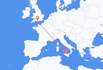 Flyrejser fra Bournemouth, England til Palermo, Italien