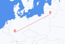 Flyg från Kaunas, Litauen till Frankfurt, Tyskland