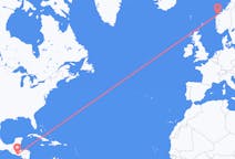 Flyg från San Salvador till Ålesund