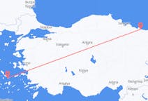 トルコのから ギレスン、ギリシャのへ ミコノス島フライト