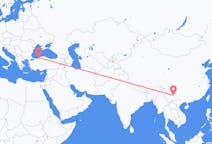 Flug frá Kunming, Kína til Zonguldak, Tyrklandi
