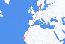 Flyreiser fra Banjul, Gambia til Göteborg, Sverige