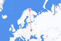 ウクライナのキエフから、フィンランドのイヴァロまでのフライト