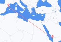 Flights from Jizan, Saudi Arabia to Barcelona, Spain