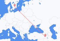 Flyreiser fra Van, Tyrkia til Växjö, Sverige