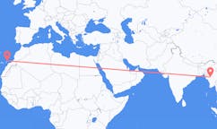 Flights from Bagan, Myanmar (Burma) to Lanzarote, Spain