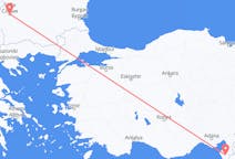 Flyrejser fra Hatay Province, Tyrkiet til Sofia, Bulgarien