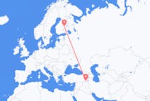 Flights from Hakkâri, Turkey to Kuopio, Finland