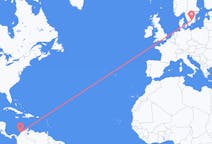 Flights from Cartagena, Colombia to Växjö, Sweden