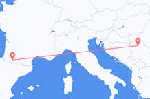 Flyrejser fra Lourdes til Beograd