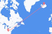 Flights from from Hamilton to Akureyri
