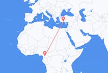 Flyreiser fra Yaoundé, til Antalya