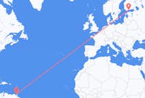 Flyrejser fra Port-of-Spain til Helsinki
