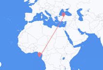 Flyreiser fra São Tomé, til Ankara