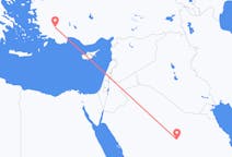 Vluchten van Al Qasim, Saoedi-Arabië naar Denizli, Turkije