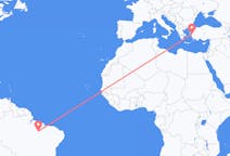 Flyreiser fra Imperatriz, Brasil til Izmir, Tyrkia