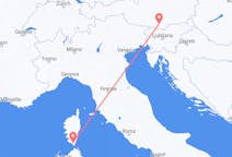 Flyreiser fra Klagenfurt, Østerrike til Figari, Frankrike