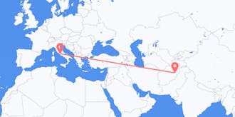 Flights from Afghanistan to Italy