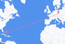 Flüge von San Salvador, die Bahamas nach Prag, Tschechien