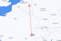 Flyrejser fra Liege, Belgien til Genève, Schweiz