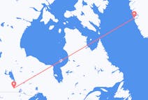 Flyg från Winnipeg till Nuuk