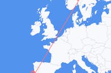 Vluchten van Oslo, Noorwegen naar Lissabon, Portugal