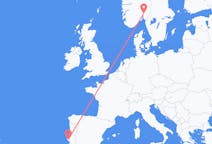 Flyg från Oslo, Norge till Lissabon, Portugal