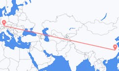 Flyg från Huangshan, Kina till Memmingen, Tyskland