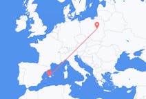 Flights from Palma de Mallorca, Spain to Warsaw, Poland