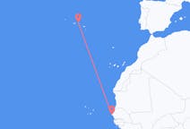 Flyg från Dakar till Terceira