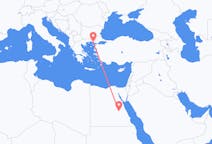 出发地 埃及卢克索目的地 希腊亚历山德鲁波利斯的航班