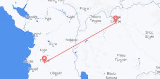 Flights from North Macedonia to Albania